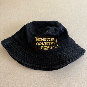 Whiskey Riff 90s Country Black Bucket Hat